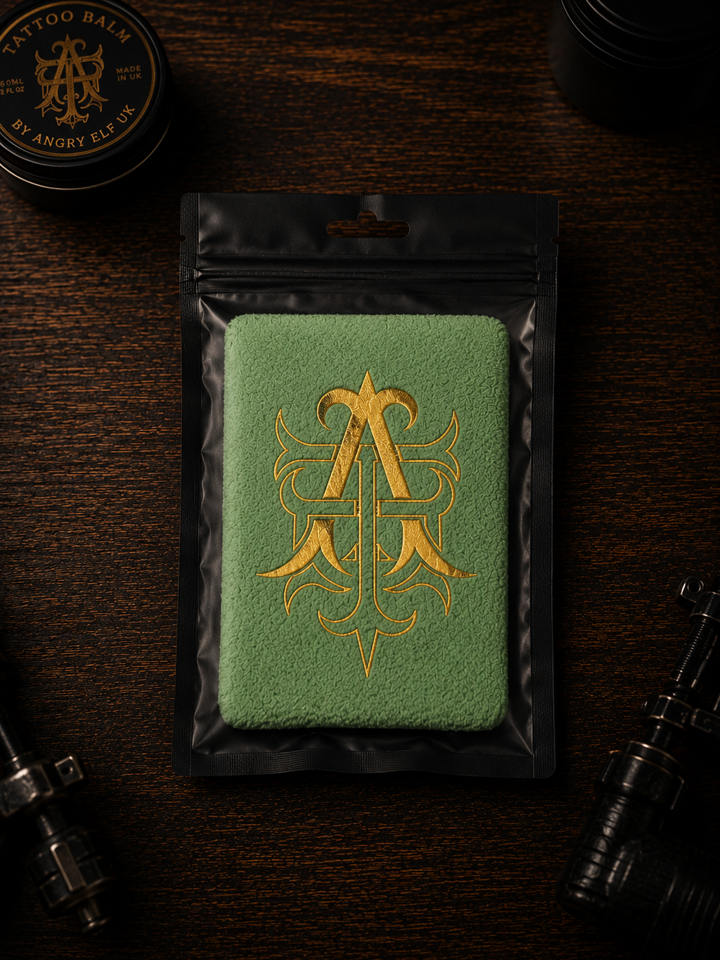 Angry Elf Tattoo Shower Cloth